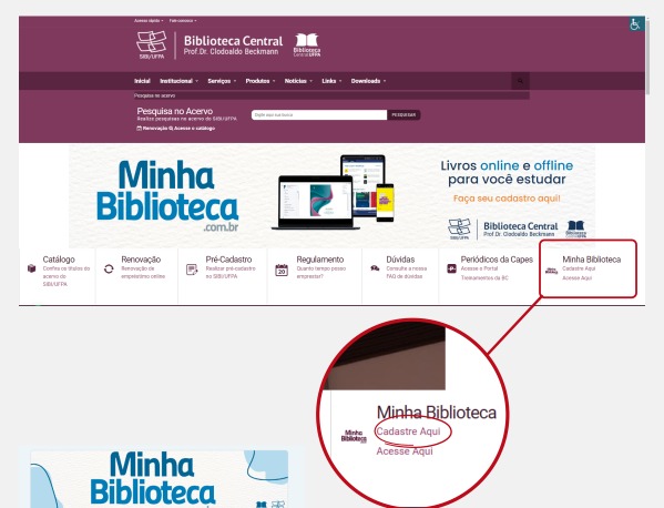 Garanta seu acesso à biblioteca virtual da UFPA.